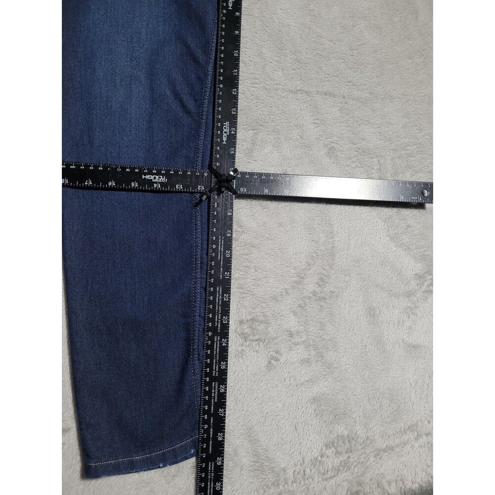 Juicy Couture Jegging Jeans Womens 12 Blue Med Wash Stretch Distressed - Picture 6 of 15